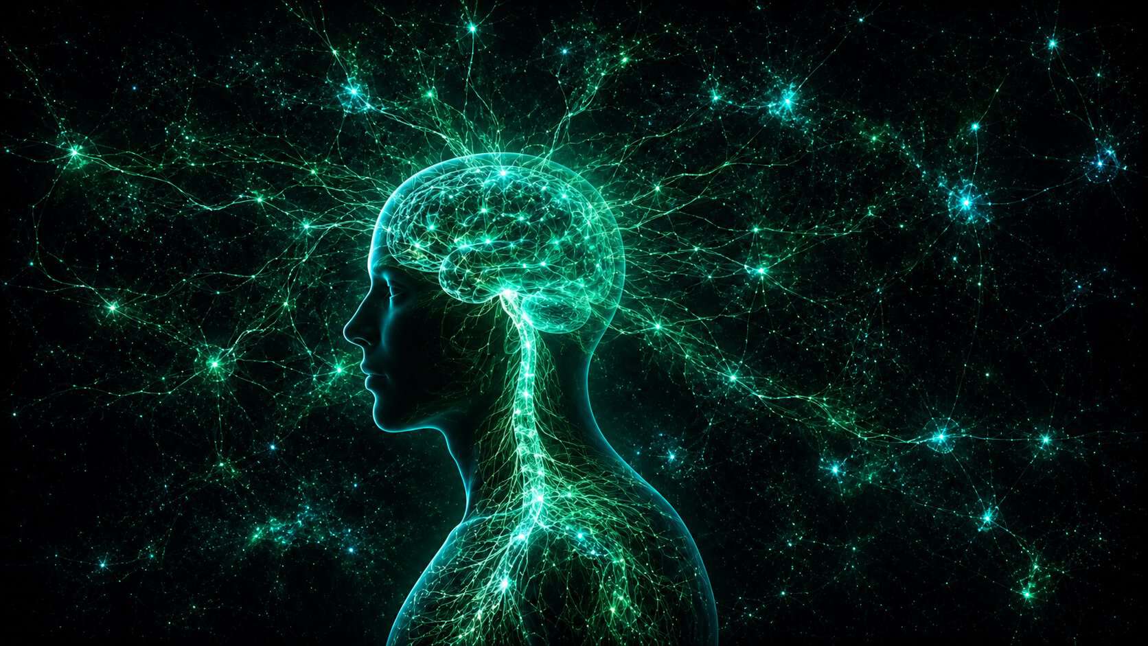 Consciousness as a neural network connecting brain to cosmic field