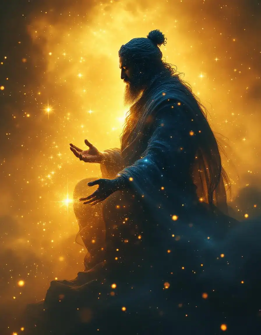 Mystic, monk, and philosopher merging into one luminous figure